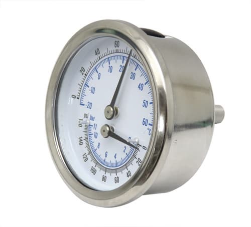 Stainless Steel  Thermo_Manometer